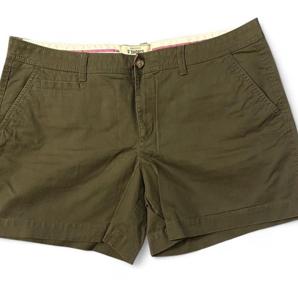Old Navy Green Cargo Shorts Cotton Blend Casual